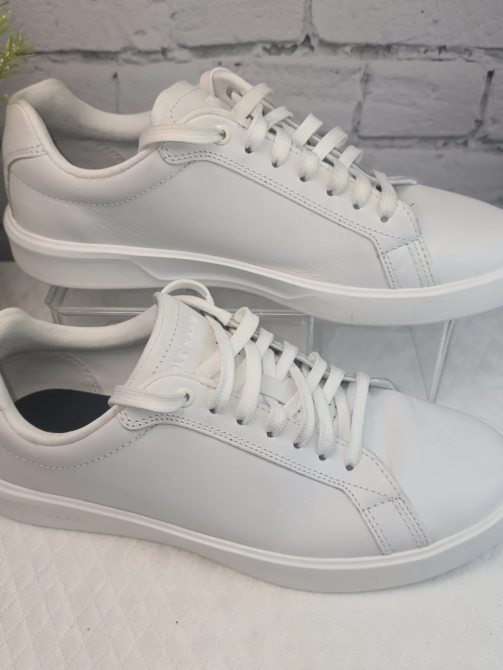 COLE HAAN GRAND CROSSCOURT DAILY WHITE LEATHER SNEAKERS COUNTRY CLUB MENS 8.5